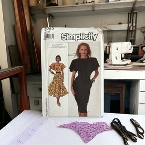 Vintage Simplicity 8055 Sewing Pattern for Cathy Hardwick Size 10 Dress